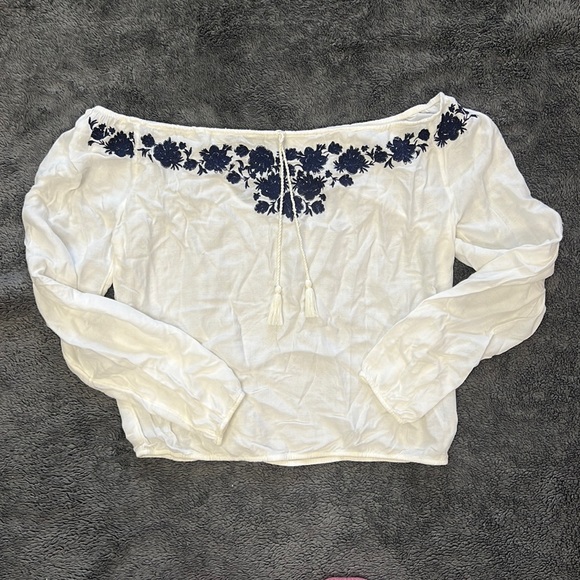 Hollister off shoulder peasant blouse - Picture 1 of 9